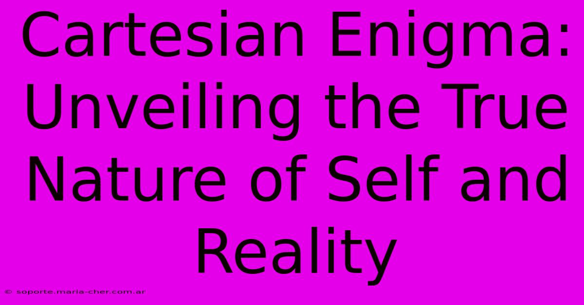 Cartesian Enigma: Unveiling The True Nature Of Self And Reality