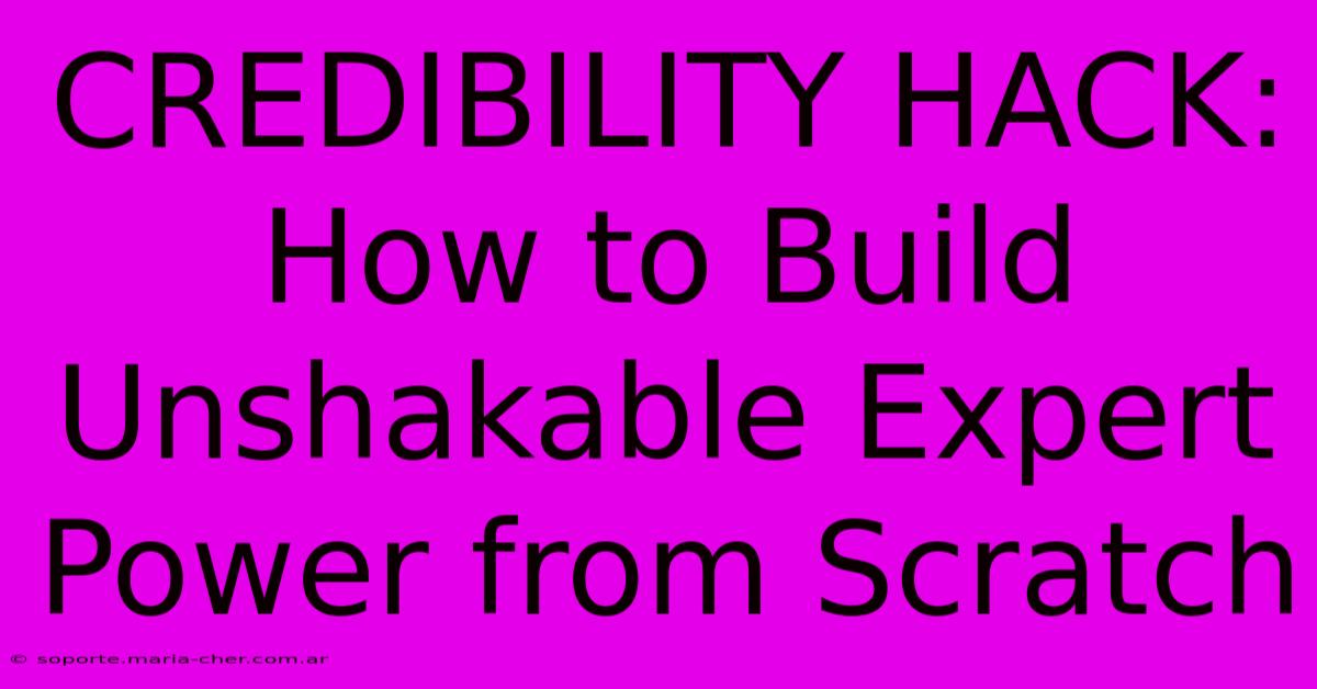 CREDIBILITY HACK: How To Build Unshakable Expert Power From Scratch