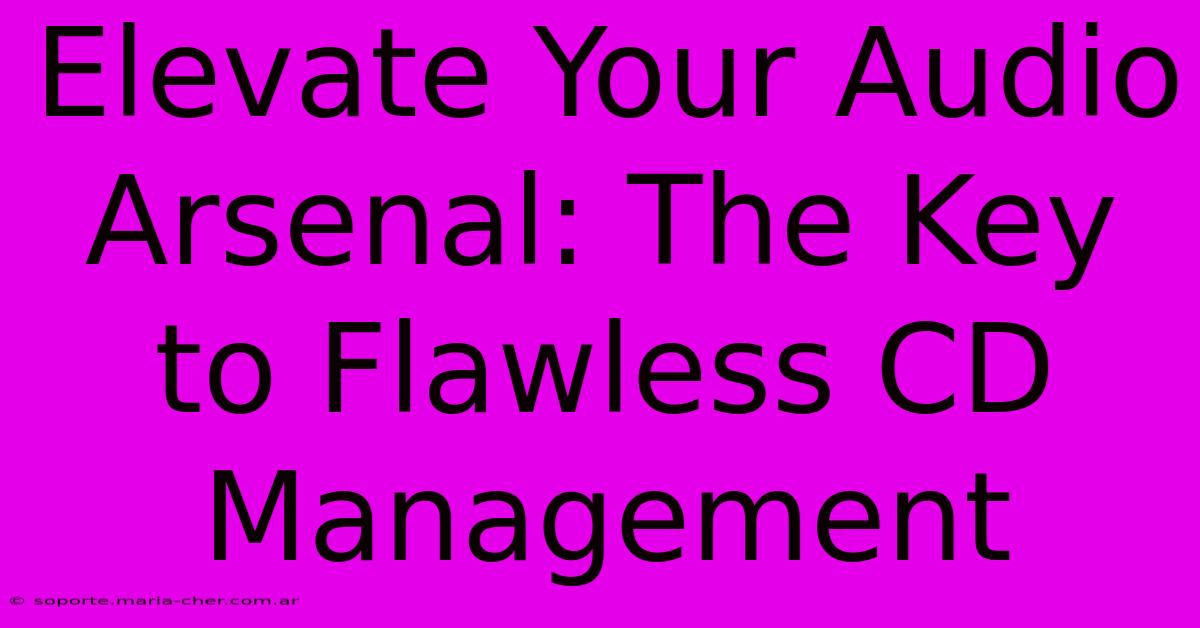 Elevate Your Audio Arsenal: The Key To Flawless CD Management