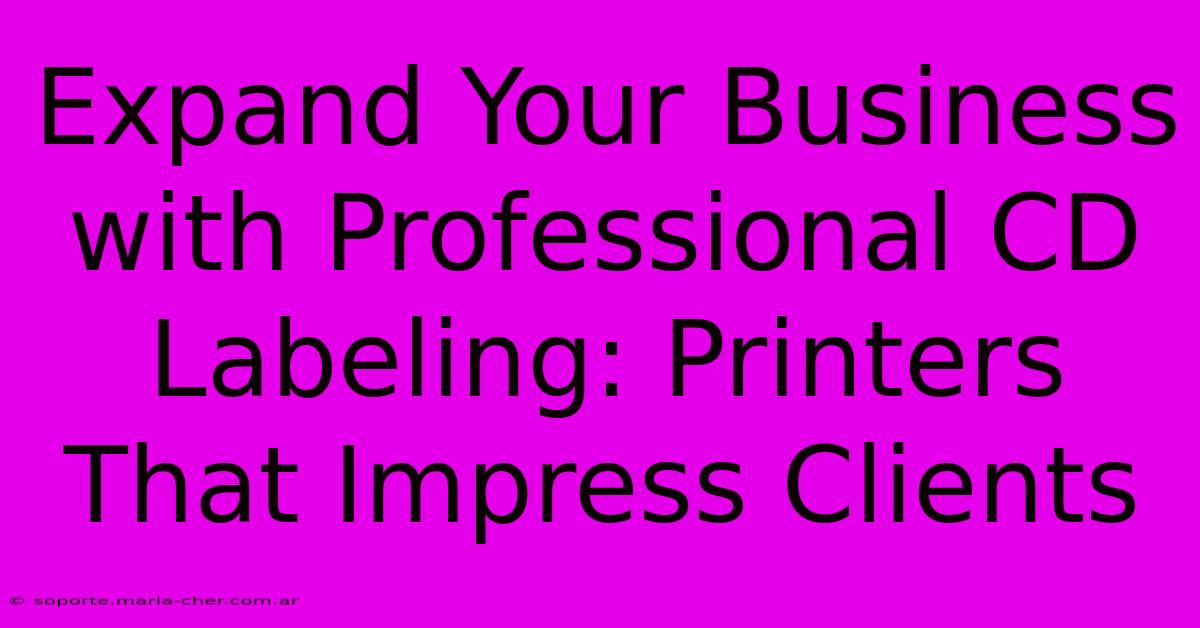 Expand Your Business With Professional CD Labeling: Printers That Impress Clients