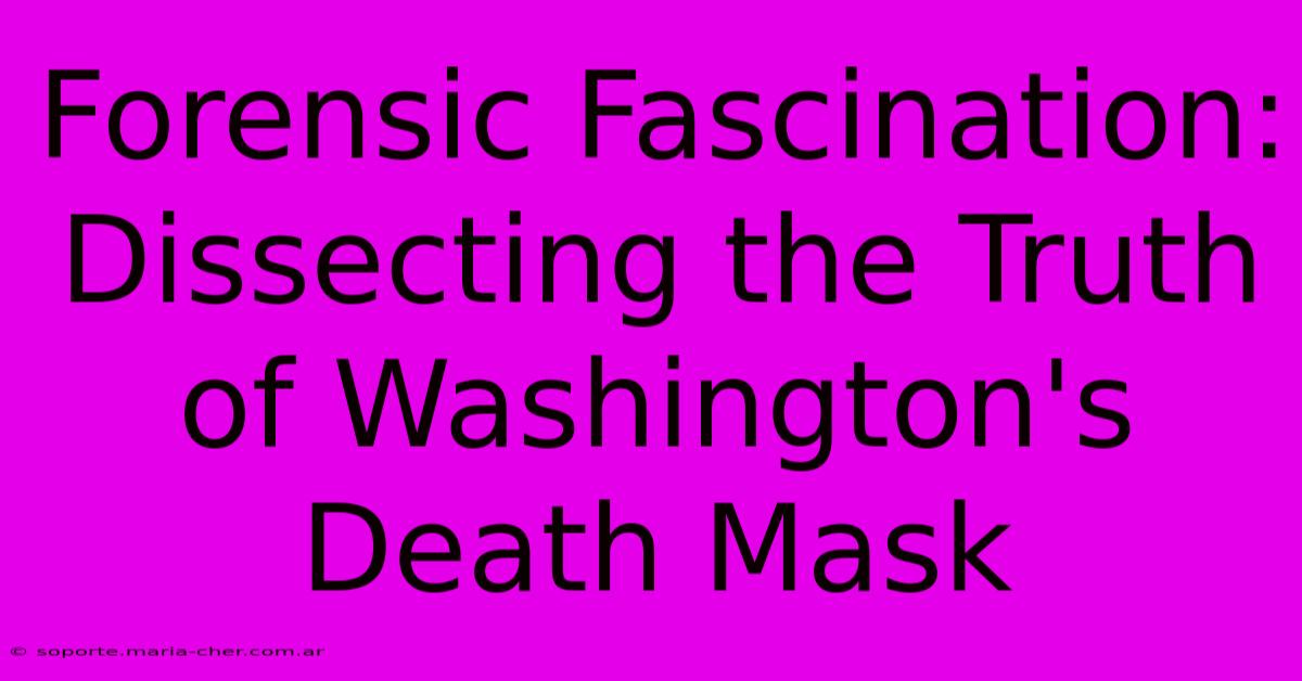 Forensic Fascination: Dissecting The Truth Of Washington's Death Mask