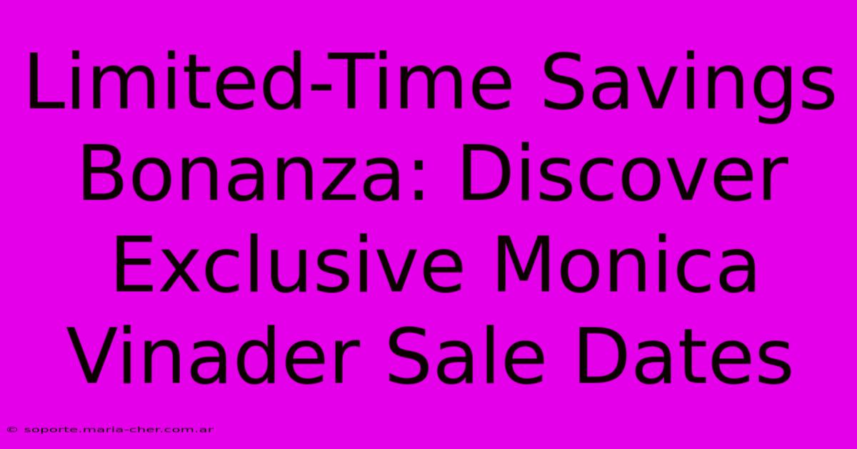 Limited-Time Savings Bonanza: Discover Exclusive Monica Vinader Sale Dates