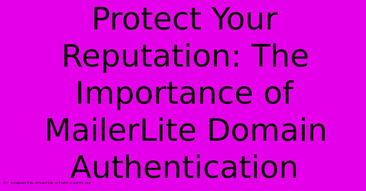 Protect Your Reputation: The Importance Of MailerLite Domain Authentication