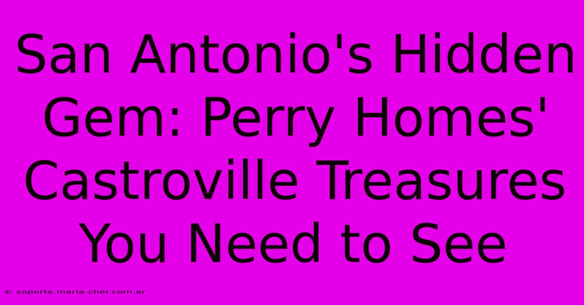 San Antonio's Hidden Gem: Perry Homes' Castroville Treasures You Need To See