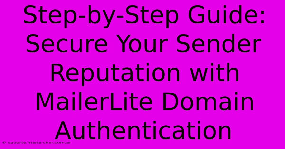 Step-by-Step Guide: Secure Your Sender Reputation With MailerLite Domain Authentication