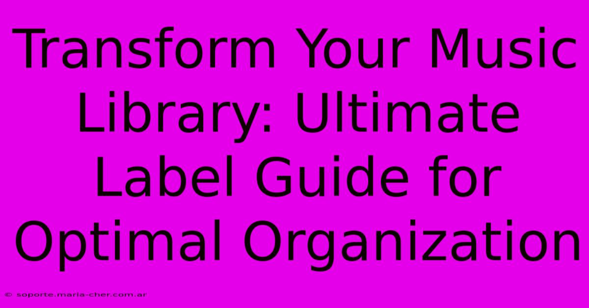 Transform Your Music Library: Ultimate Label Guide For Optimal Organization