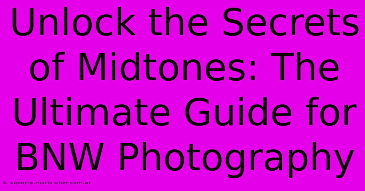 Unlock The Secrets Of Midtones: The Ultimate Guide For BNW Photography